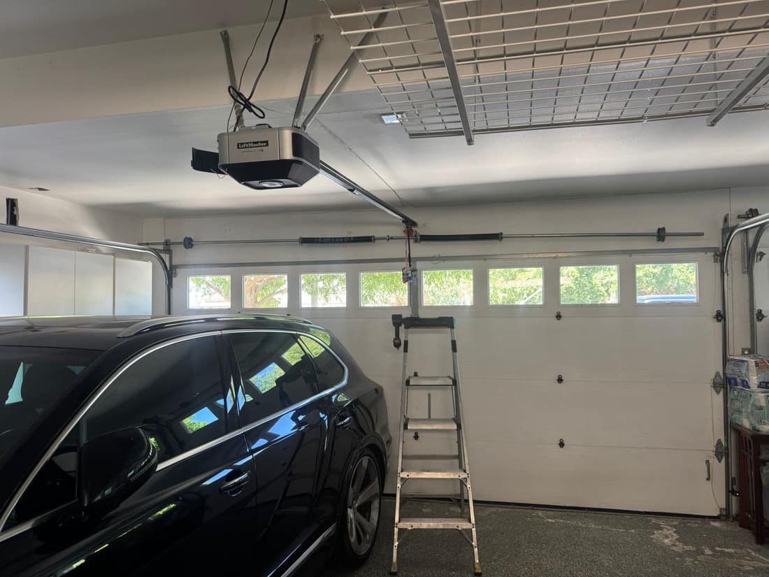 LiftMaster garage door opener installed