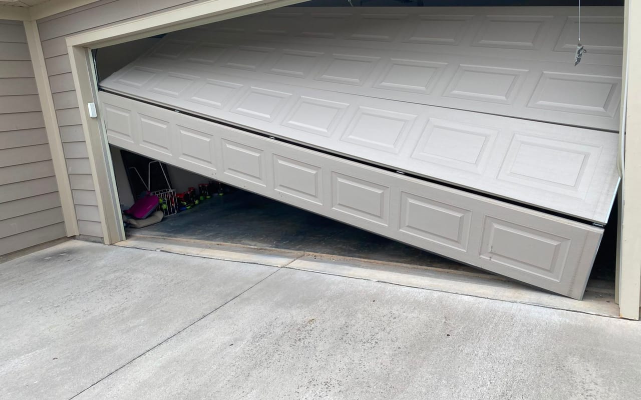 Off-Track Door Repair